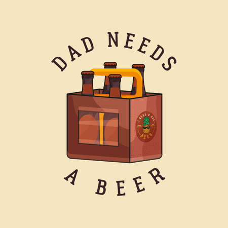 Vector logo of beer packagingのイラスト素材