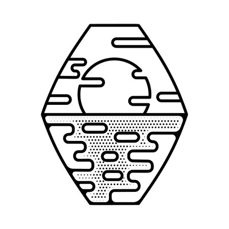 Camping silhouette badge design. Adventure logo graphics. Outdoor nature label monochrome. Hiking artwork.の写真素材