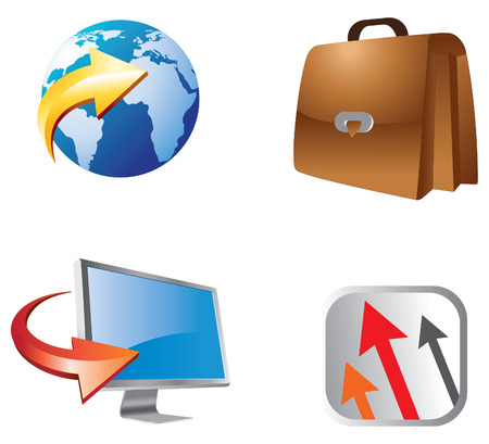 login home business icon setのイラスト素材