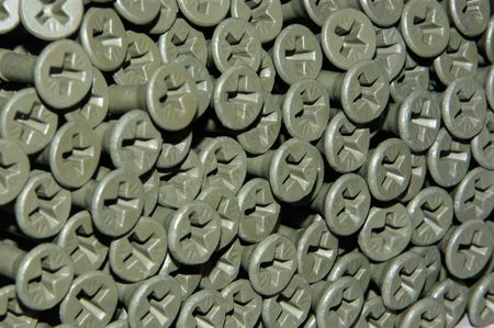 A group of treated screws.の写真素材
