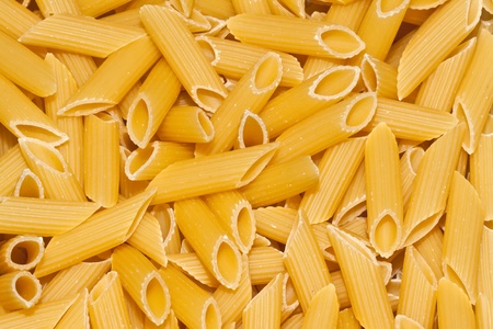 detail of italian penne pastaの写真素材