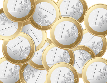Euro backgroundのイラスト素材