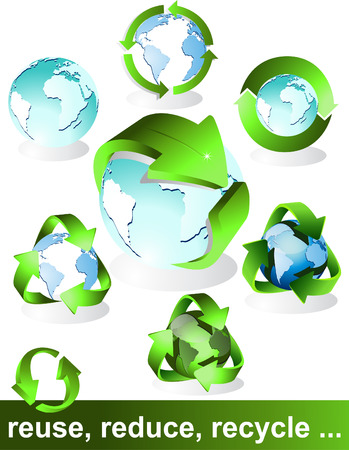 Eco Bio Green And Recycle Symbolsのイラスト 素材 ストックフォト 写真素材のstock Foto ストックドットフォト