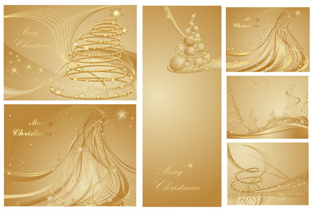 Merry Christmas and Happy New Year collectionのイラスト素材