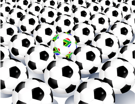2010 World Cup South Africa ballsのイラスト素材