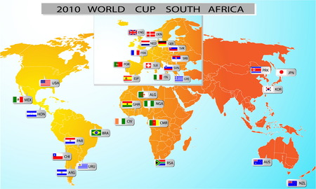 2010 World Cup South Africaのイラスト素材