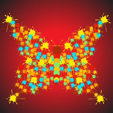 Vector decorative butterflyのイラスト素材