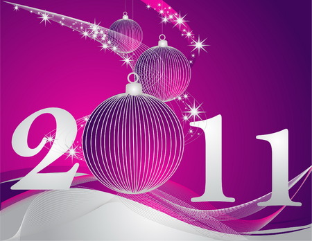 Happy New Year 2011 backgroundのイラスト素材
