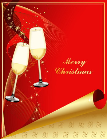Merry Christmas backgroundのイラスト素材