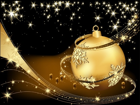 Merry Christmas  background gold and blackのイラスト素材