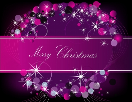 Merry Christmas  background silver and violetのイラスト素材