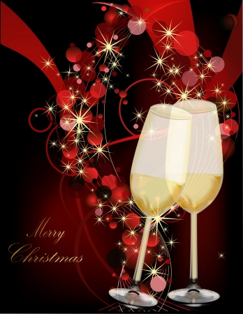Christmas background gold and redのイラスト素材
