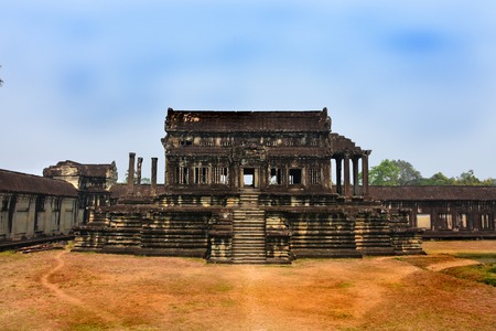 Angkor Wat temple, Siem Reap, Cambodia, february 2018の写真素材