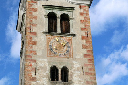 Church of Our Lady of the Lake on the island on Lake Bled, Slovenia.の写真素材