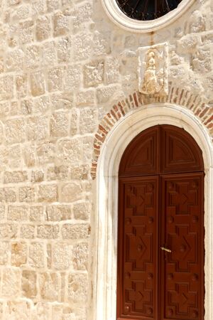 Historic Benedictine Convent of St. Margaret in town Pag, on island Pag, Croatia.の写真素材