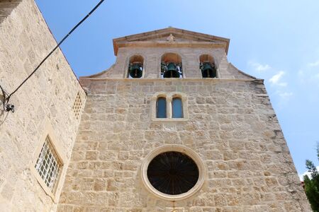 Historic Benedictine Convent of St. Margaret in town Pag, on island Pag, Croatia.の写真素材