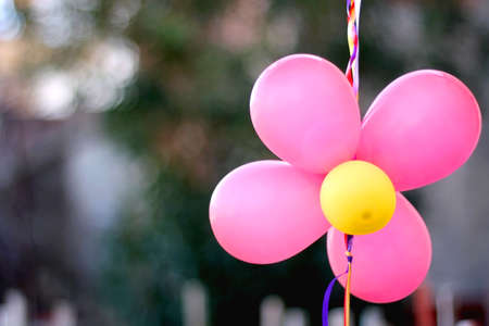 Colorful balloons at a party. Selective focus.の写真素材