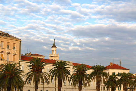 Beautiful promenade in Split, Croatia.