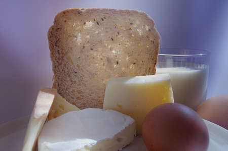 Various types of cheese composition. Fresh and tasty.の写真素材