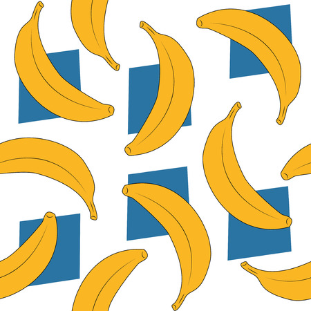 banana pattern のイラスト素材