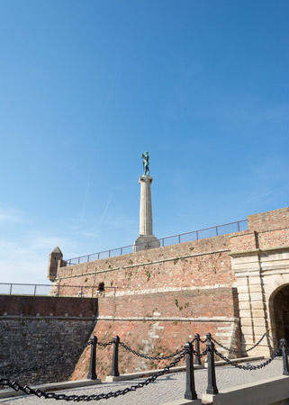 Victor monument, Kalemegdan fortress park, Belgrade, Serbiaのeditorial素材