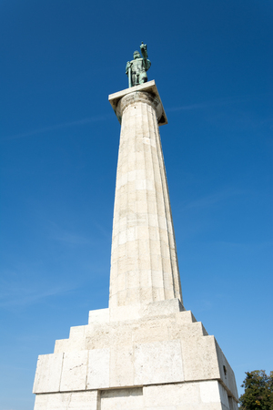 Victor monument, Kalemegdan fortress park, Belgrade, Serbiaのeditorial素材
