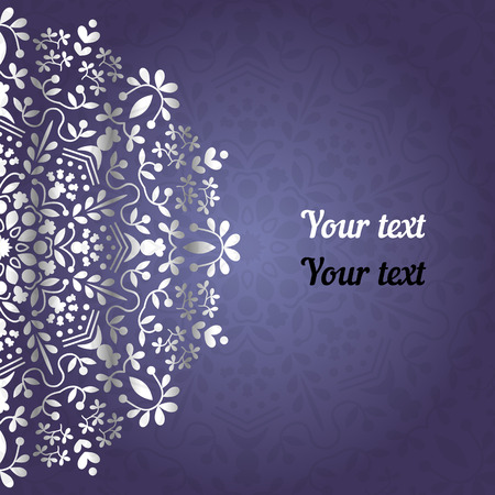 Blue background mandala のイラスト素材