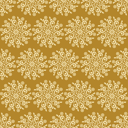 Arabic pattern. Indian, islamic, ethnic, oriental motifs. Seamless pattern. Bohemian background. Print for fabric and paper. Vector illustrationのイラスト素材