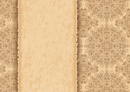 Mandala, abstract tibetan flower background. Paper cut background. Indian medallion pattern. Vintage bohemian design. Vector art henna ornamentのイラスト素材