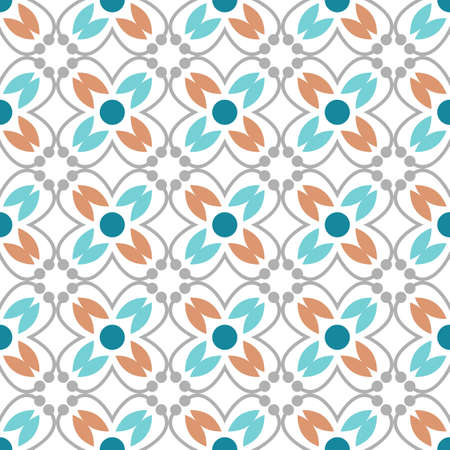 Islamic pattern. Arabic, indian, japanese motifs. Mandala seamless pattern. Ramadan kareem and Hari Raya background. Ethnic bohemian background. Abstract flower. Vector illustrationのイラスト素材