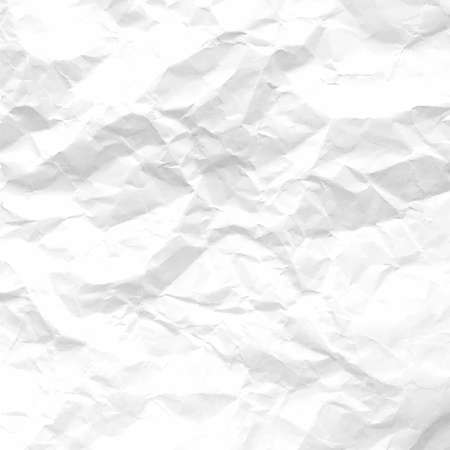 Crumpled paper abstract background texture. Texture of white crumpled paper background. Vector stock illustrationのイラスト素材