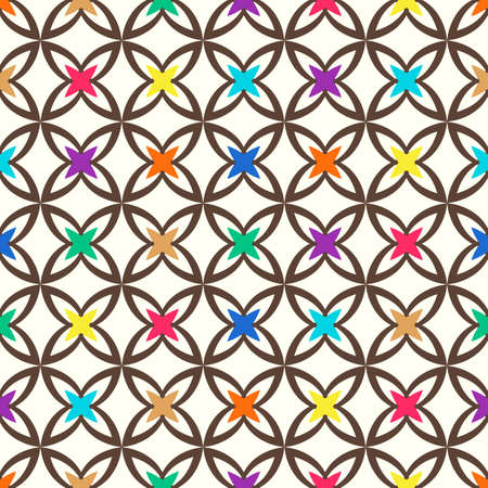 Islamic pattern. Arabic, indian, japanese motifs. Mandala seamless pattern. Ramadan kareem and Hari Raya background. Ethnic bohemian background. Abstract flower. Vector illustrationのイラスト素材