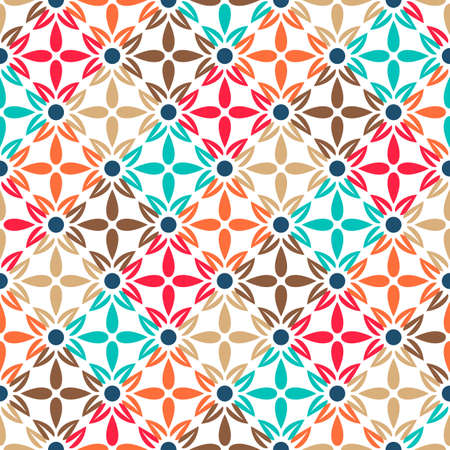 Islamic pattern. Arabic, indian, japanese motifs. Mandala seamless pattern. Ramadan kareem and Hari Raya background. Ethnic bohemian background. Abstract flower. Vector illustrationのイラスト素材
