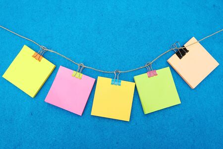 Colorful Clips and note backgroundの写真素材