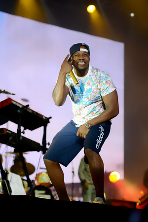 Band Rudimental performs at Exit festival on July 11th 2014, in Novi Sad, Serbiaのeditorial素材