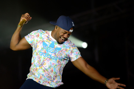 Band Rudimental performs at Exit festival on July 11th 2014, in Novi Sad, Serbiaのeditorial素材