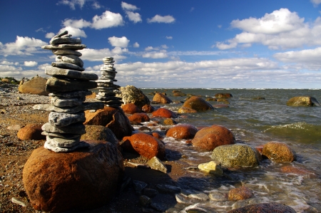 Baltic coast, Estoniaの写真素材