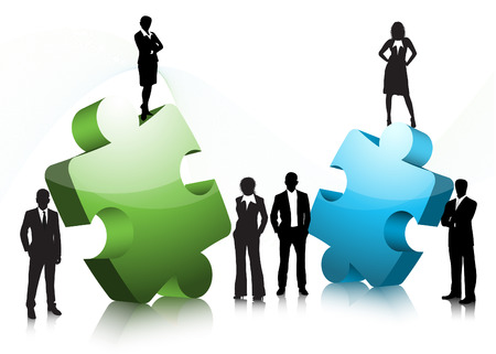 Vector illustration of business peopleのイラスト素材