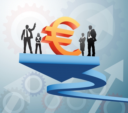 Vector illustration of business peopleのイラスト素材