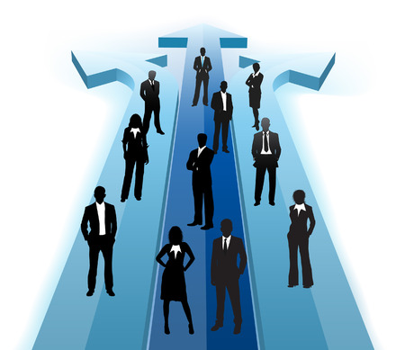 Vector illustration of business peopleのイラスト素材