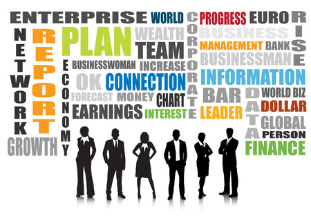 Vector illustration of business peopleのイラスト素材