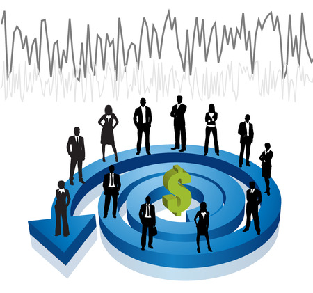 Vector illustration of business peopleのイラスト素材