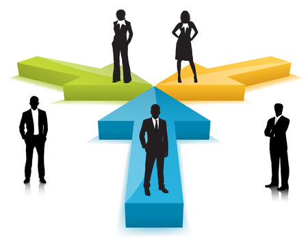 Vector illustration of business peopleのイラスト素材