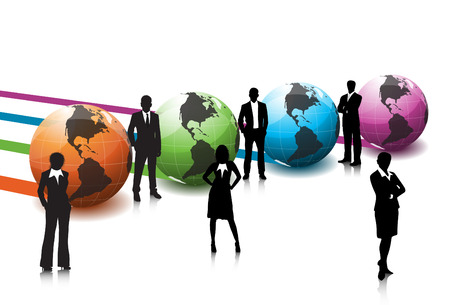 Vector illustration of business peopleのイラスト素材