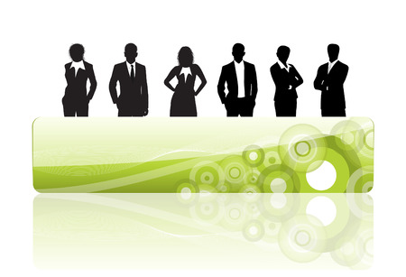 Vector illustration of business peopleのイラスト素材