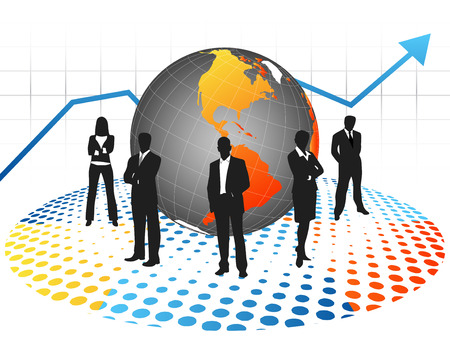 Vector illustrationof business peopleのイラスト素材