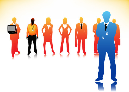 Vector illustration of business peopleのイラスト素材