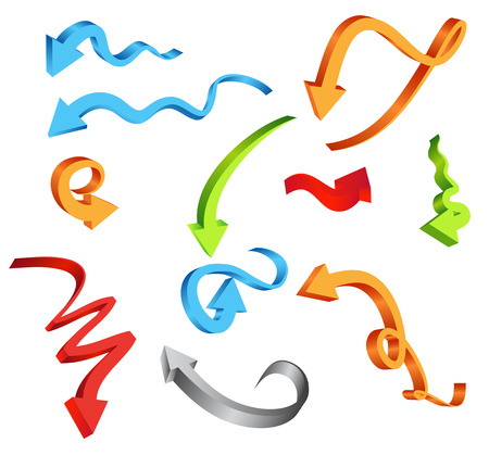 Vector illustration of arrows.のイラスト素材