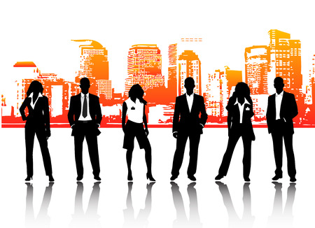 Vector illustration of business peopleのイラスト素材