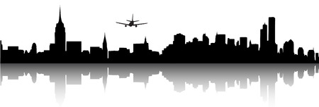 Vector illustration of skyline.のイラスト素材